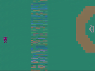Yars' Revenge title screen for Atari 2600